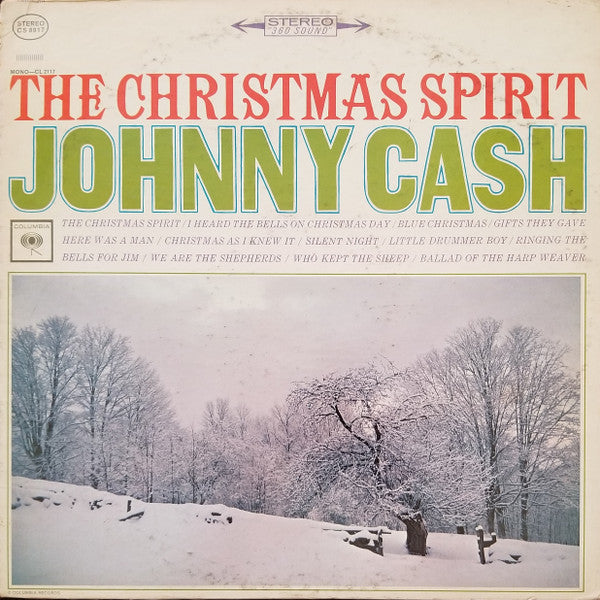 Johnny Cash : The Christmas Spirit (LP, Album, RP, Ter)