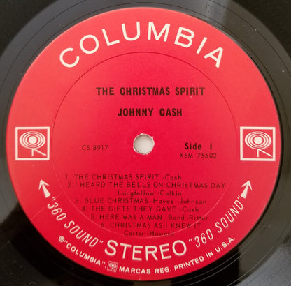 Johnny Cash : The Christmas Spirit (LP, Album, RP, Ter)