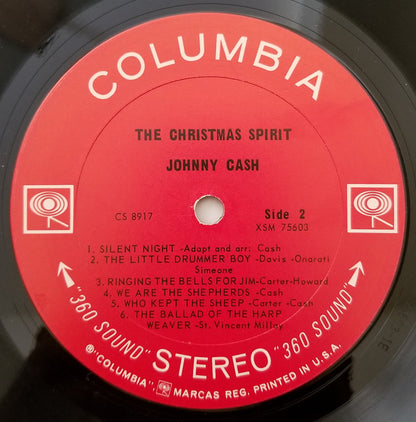 Johnny Cash : The Christmas Spirit (LP, Album, RP, Ter)