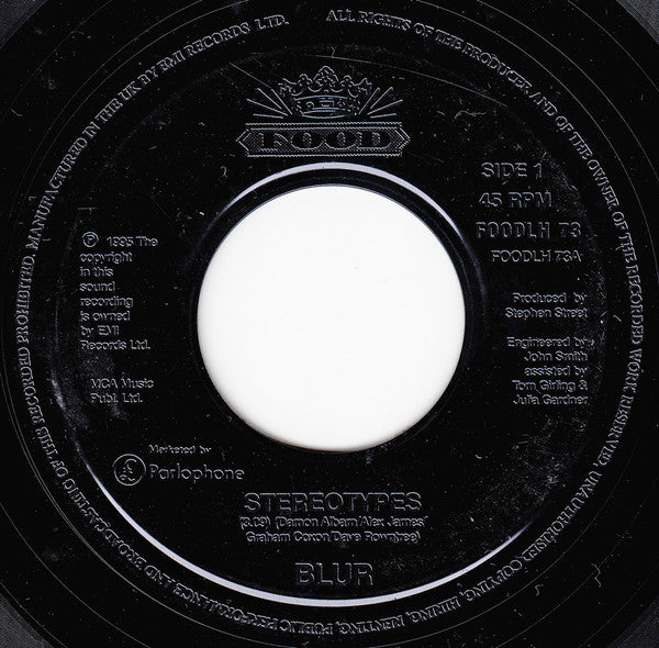 Blur : Stereotypes (7", Single, Jukebox)