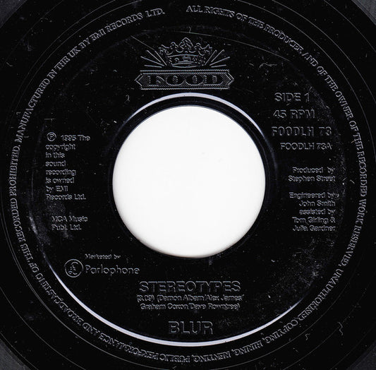 Blur : Stereotypes (7", Single, Jukebox)
