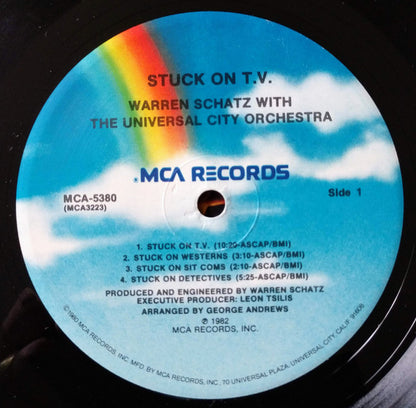 Warren Schatz With The Universal City Orchestra : Stuck On T.V. (LP, Pin)