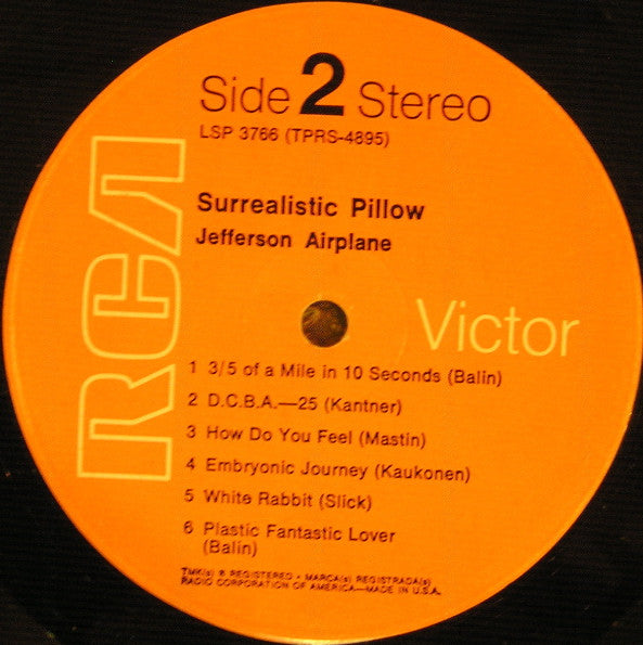 Jefferson Airplane : Surrealistic Pillow (LP, Album, RE, Ind)