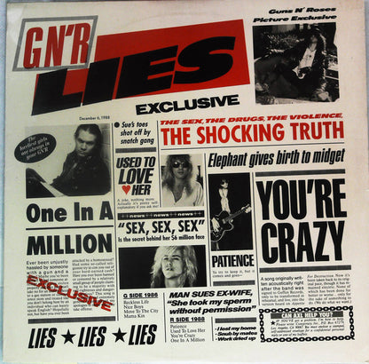 Guns N' Roses : G N' R Lies (LP, Album, Cen)