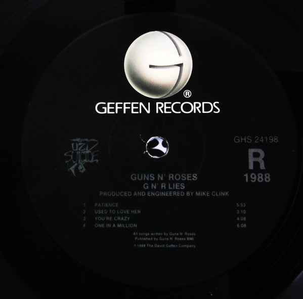 Guns N' Roses : G N' R Lies (LP, Album, Cen)