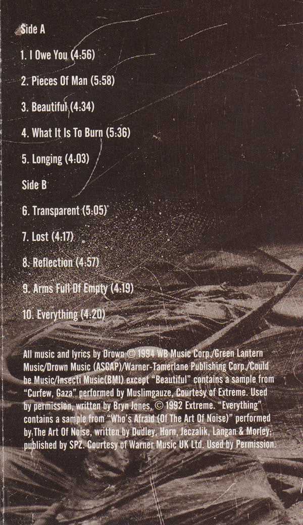 Drown : Hold On To The Hollow (Cass, Album)