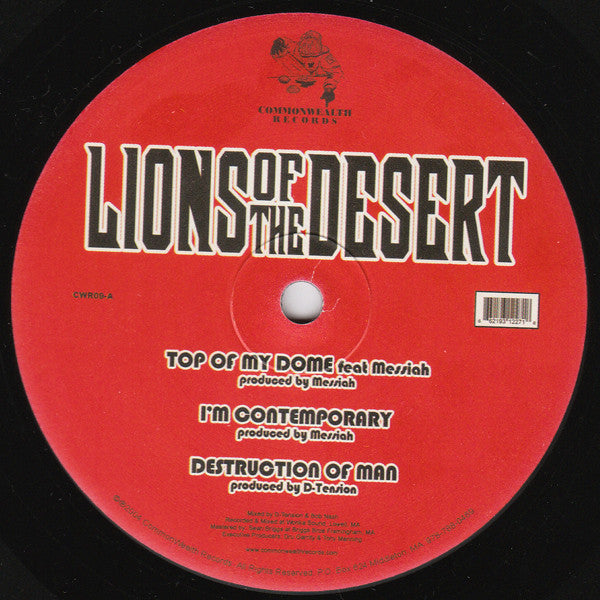 Lions Of The Desert / Effect (4) : Top Of My Dome / Young + Restless (12", EP)