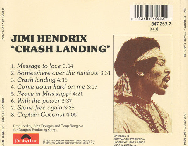 Jimi Hendrix : Crash Landing (CD, Album, RM)