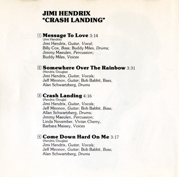 Jimi Hendrix : Crash Landing (CD, Album, RM)