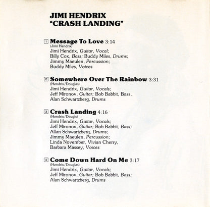 Jimi Hendrix : Crash Landing (CD, Album, RM)