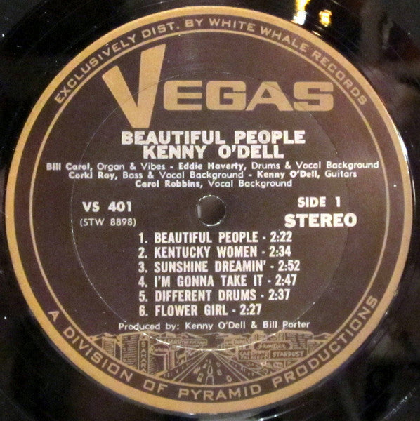 Kenny O'Dell : Beautiful People (LP, Album, Ter)