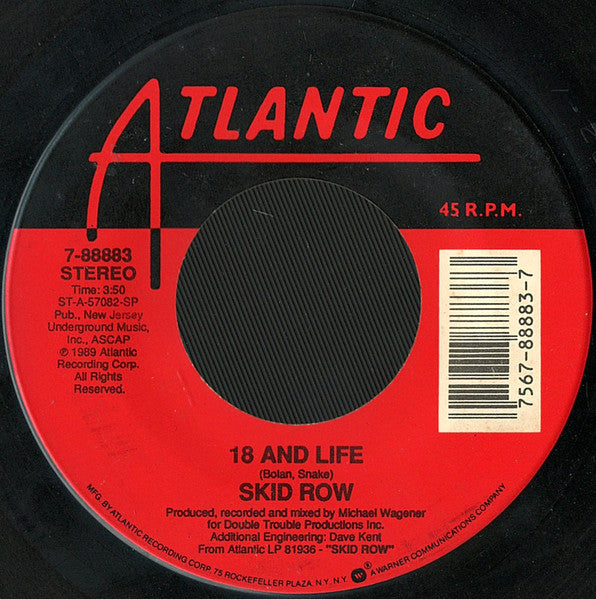 Skid Row : 18 And Life (7", Single, Spe)