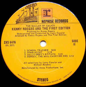 Kenny Rogers And The First Edition* : The Ballad Of Calico (2xLP, Album, Ter)