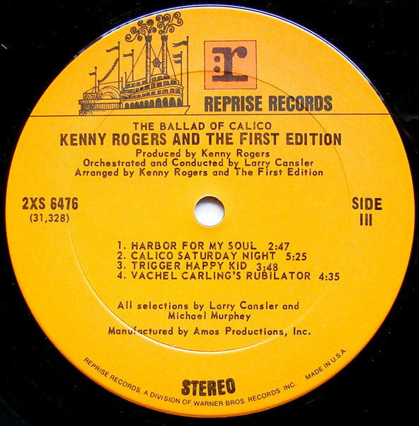 Kenny Rogers And The First Edition* : The Ballad Of Calico (2xLP, Album, Ter)