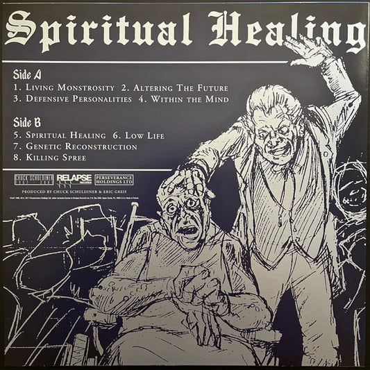 Death (2) : Spiritual Healing (LP, Album, RE, RM, RP)