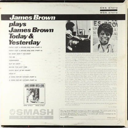 James Brown : James Brown Plays James Brown - Today & Yesterday  (Featuring James Brown At The Organ) (LP, Album, Mono)