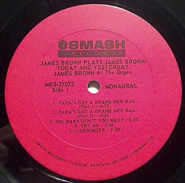 James Brown : James Brown Plays James Brown - Today & Yesterday  (Featuring James Brown At The Organ) (LP, Album, Mono)