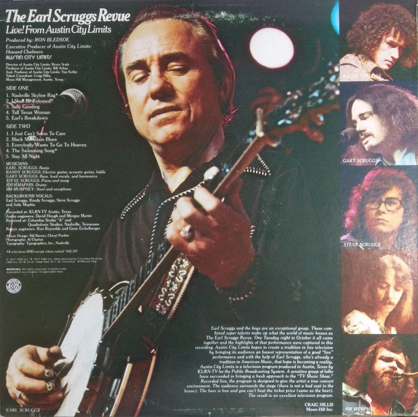 The Earl Scruggs Revue* : Live! From Austin City Limits (LP, Pit)