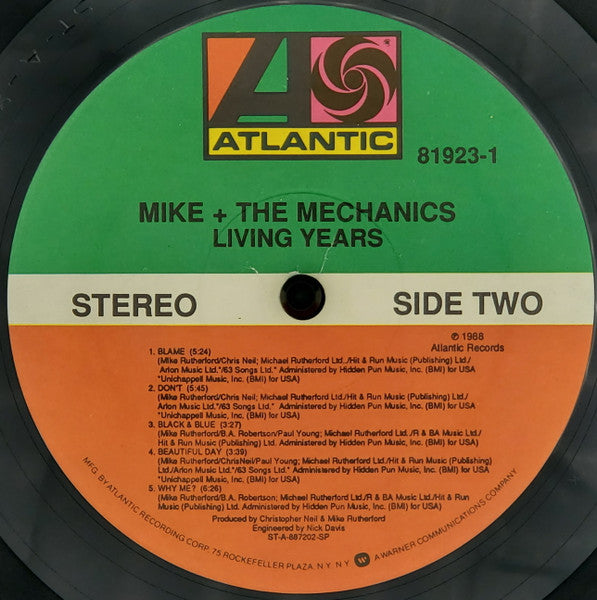 Mike & The Mechanics : Living Years (LP, Album, SP )