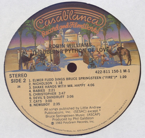 Robin Williams : Throbbing Python Of Love (LP, Album, 26 )