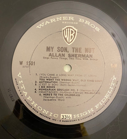 Allan Sherman : My Son, The Nut (LP, Album, Mono)