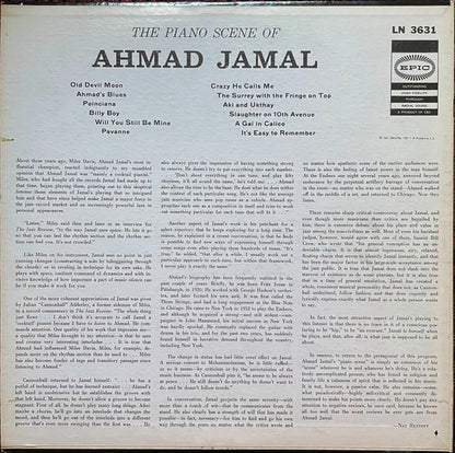 Ahmad Jamal : The Piano Scene Of Ahmad Jamal (LP, Album, Mono, Promo)