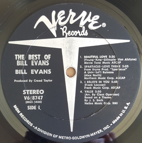 Bill Evans : The Best Of Bill Evans (LP, Comp)