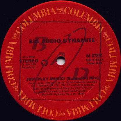 Big Audio Dynamite : Just Play Music! (12")