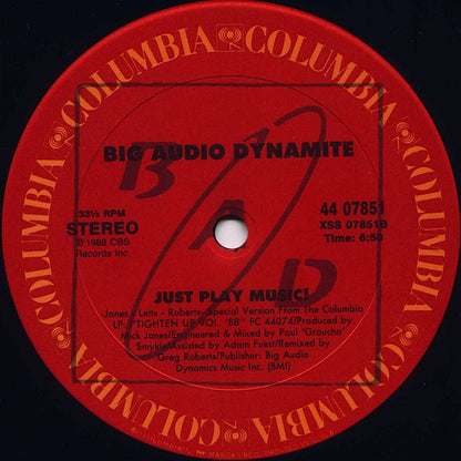 Big Audio Dynamite : Just Play Music! (12")