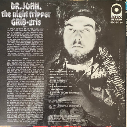 Dr. John, The Night Tripper : Gris-Gris (LP, Album, RE, PR )