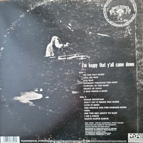 Neil Young : Dorothy Chandler Pavilion 1971 (LP, Album, RM)