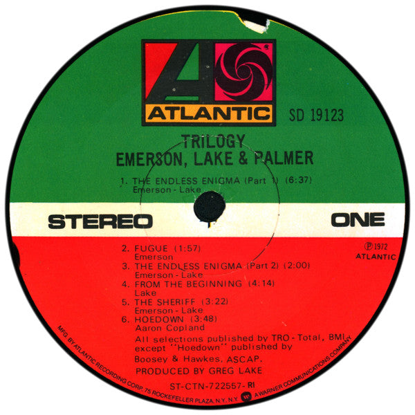 Emerson, Lake & Palmer : Trilogy (LP, Album, RE, RI )