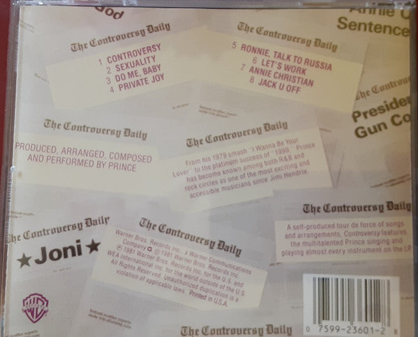 Prince : Controversy (CD, Album, RE, RP)