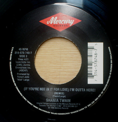 Shania Twain : God Bless The Child (7", Single)