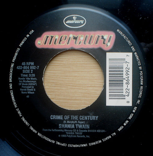 Shania Twain : What Made You Say That (7", Single)
