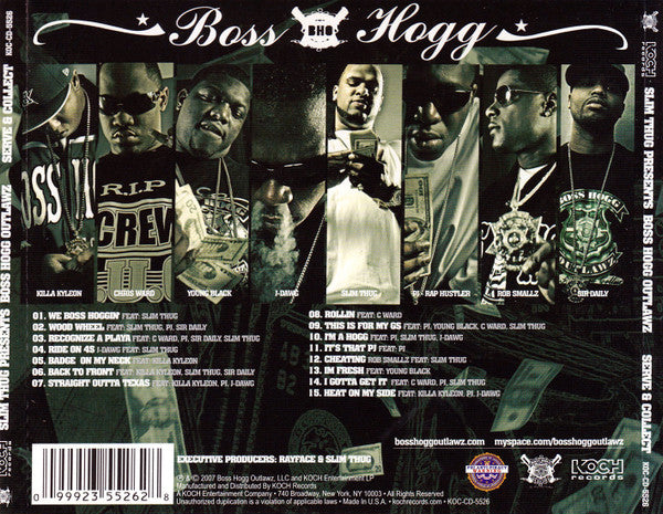 Slim Thug Presents Boss Hogg Outlawz : Serve & Collect (CD, Album)