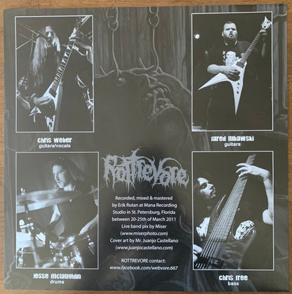 Rottrevore : Hung By The Eyesockets (12", S/Sided, EP, Etch, Ltd, RE)
