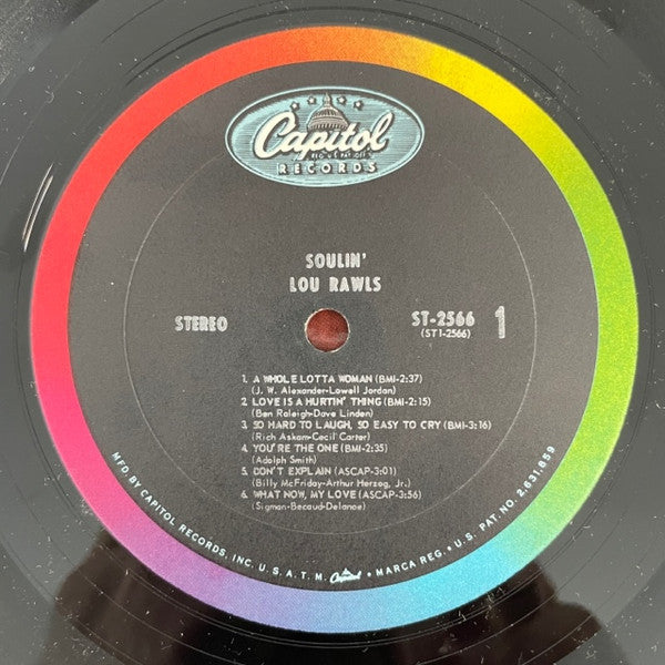 Lou Rawls : Soulin' (LP, Album, Ter)