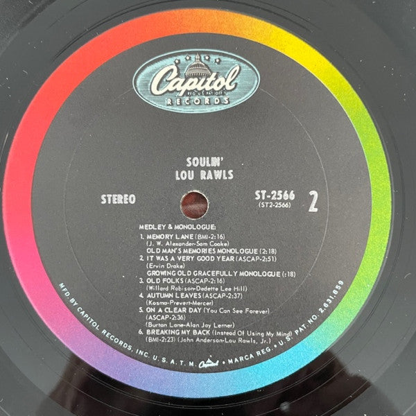Lou Rawls : Soulin' (LP, Album, Ter)