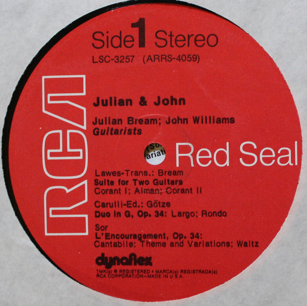 Julian Bream & John Williams (7) : Julian & John (LP, Album)