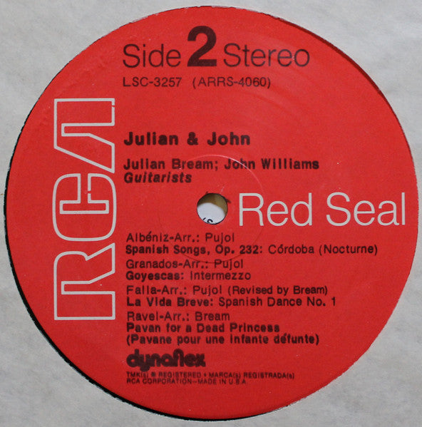 Julian Bream & John Williams (7) : Julian & John (LP, Album)
