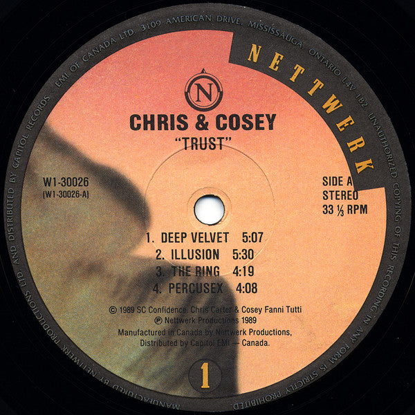 Chris & Cosey : Trust (LP, Album)