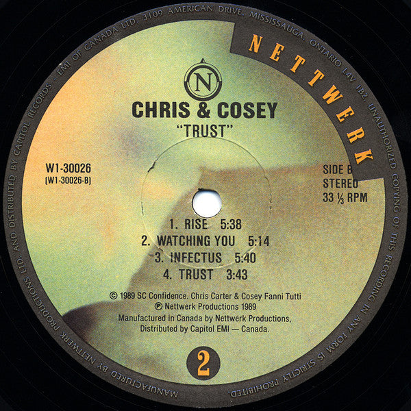Chris & Cosey : Trust (LP, Album)