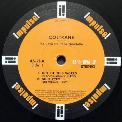 The John Coltrane Quartette* : Coltrane (LP, Album, RE, RM, Gat)