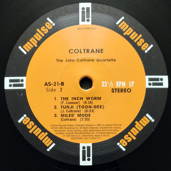 The John Coltrane Quartette* : Coltrane (LP, Album, RE, RM, Gat)