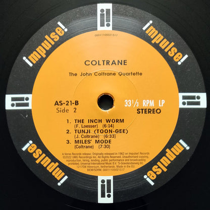 The John Coltrane Quartette* : Coltrane (LP, Album, RE, RM, Gat)