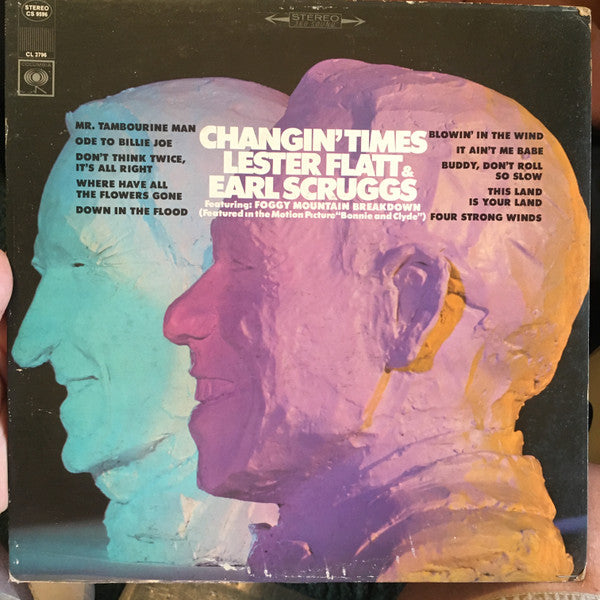 Lester Flatt & Earl Scruggs* : Changin' Times (LP, Album, Ter)