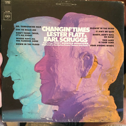 Lester Flatt & Earl Scruggs* : Changin' Times (LP, Album, Ter)