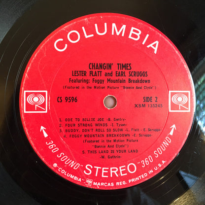 Lester Flatt & Earl Scruggs* : Changin' Times (LP, Album, Ter)