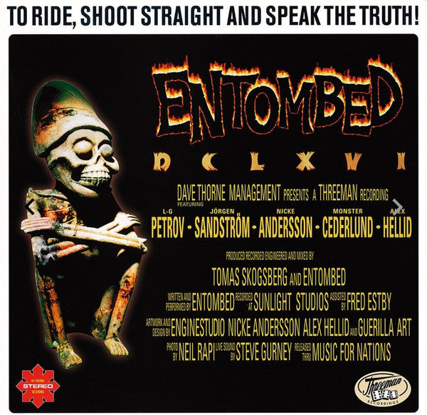 Entombed : To Ride, Shoot Straight And Speak The Truth (LP, Album, Ltd, RE, RM)